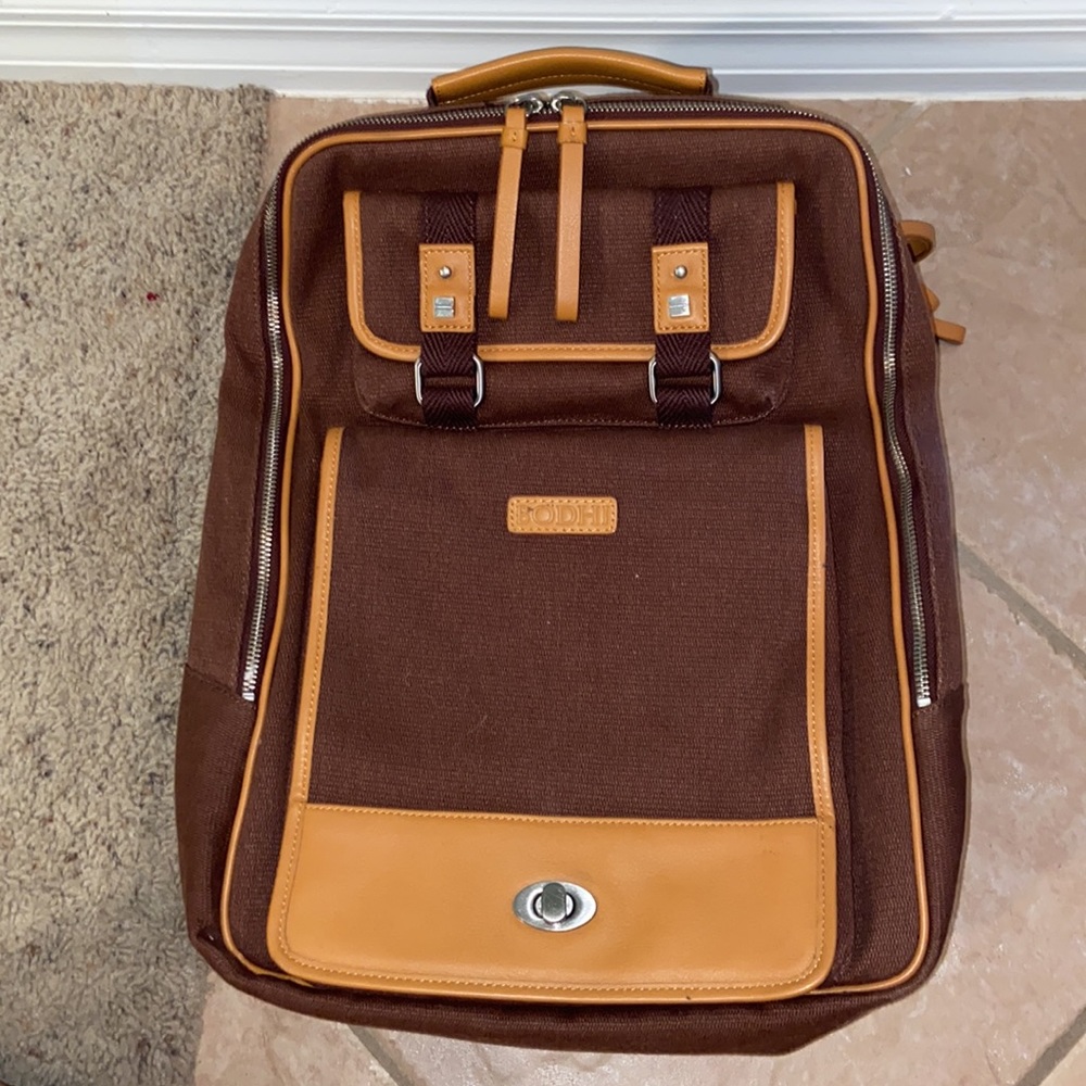 Nwot vintage BODHI computer laptop military canvas  backpack